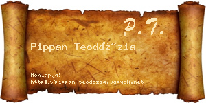 Pippan Teodózia névjegykártya
